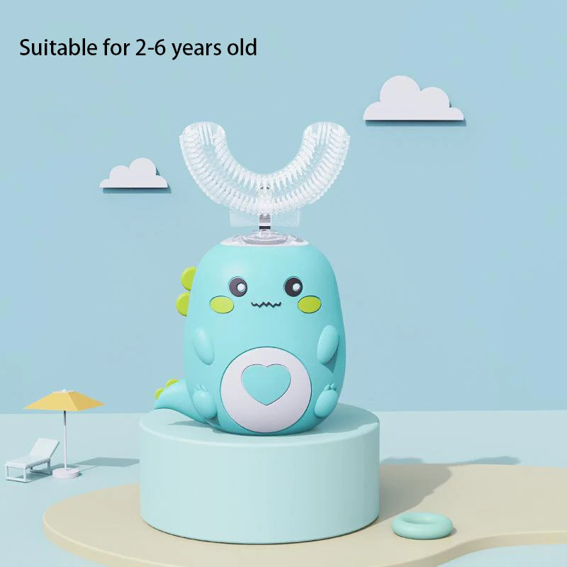 Kids U-Shaped Sonic Electric Toothbrush Children Silicon Toothbrush 360 Degrees Smart Tooth Brush Teeth Whitening for Waterproof
