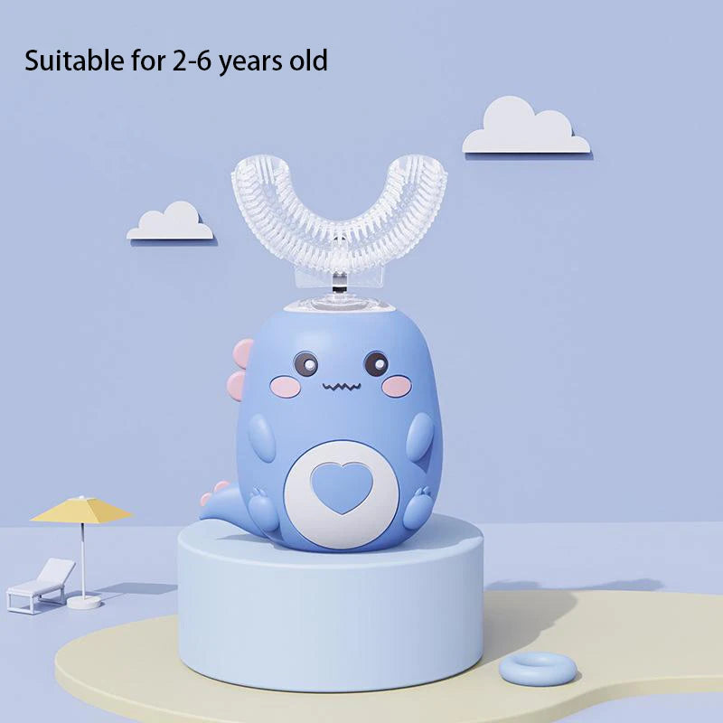 Kids U-Shaped Sonic Electric Toothbrush Children Silicon Toothbrush 360 Degrees Smart Tooth Brush Teeth Whitening for Waterproof