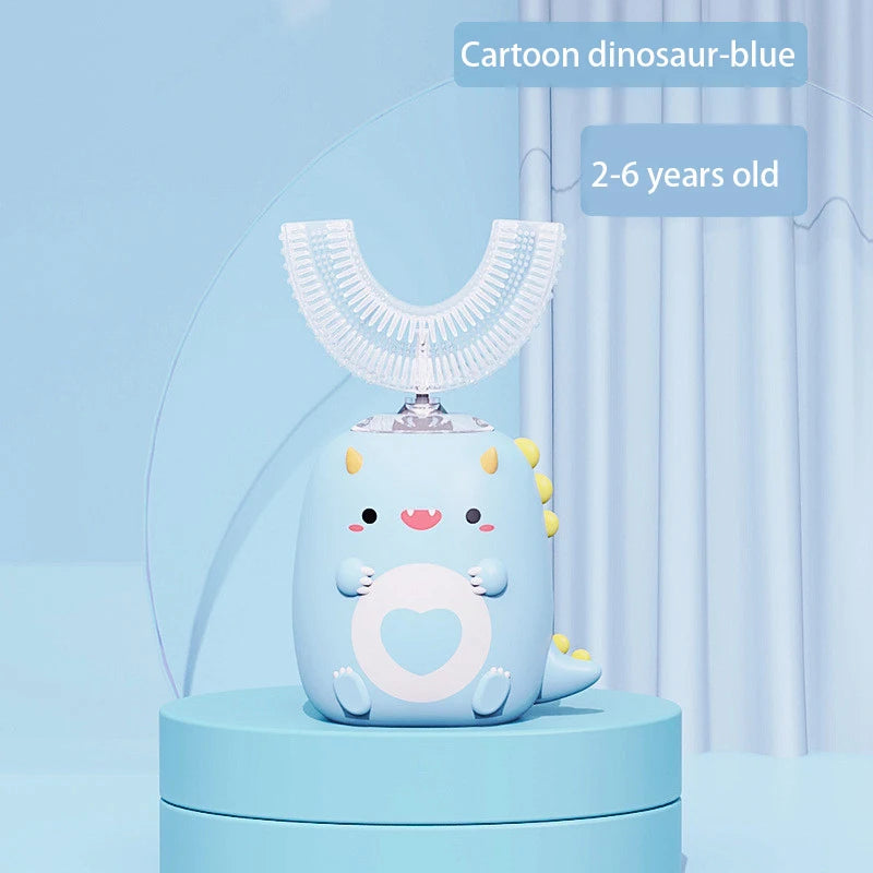 Kids U-Shaped Sonic Electric Toothbrush Children Silicon Toothbrush 360 Degrees Smart Tooth Brush Teeth Whitening for Waterproof