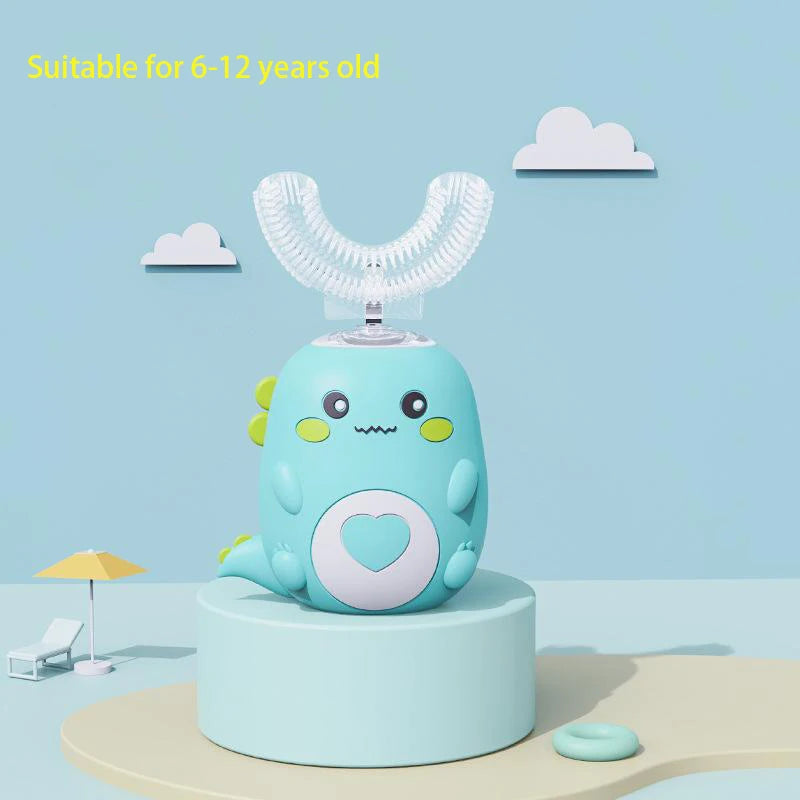 Kids U-Shaped Sonic Electric Toothbrush Children Silicon Toothbrush 360 Degrees Smart Tooth Brush Teeth Whitening for Waterproof