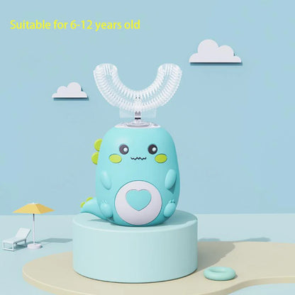 Kids U-Shaped Sonic Electric Toothbrush Children Silicon Toothbrush 360 Degrees Smart Tooth Brush Teeth Whitening for Waterproof